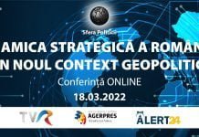 Conferința ”Dinamica strategică a României în noul context geopolitic” organizată de Fundația Sfera XXI în parteneriat cu Pentagon Marketing & Research – Cele mai importante declarații