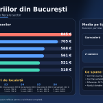 Cât costă chiria în București – o hartă a contrastelor între sectoare